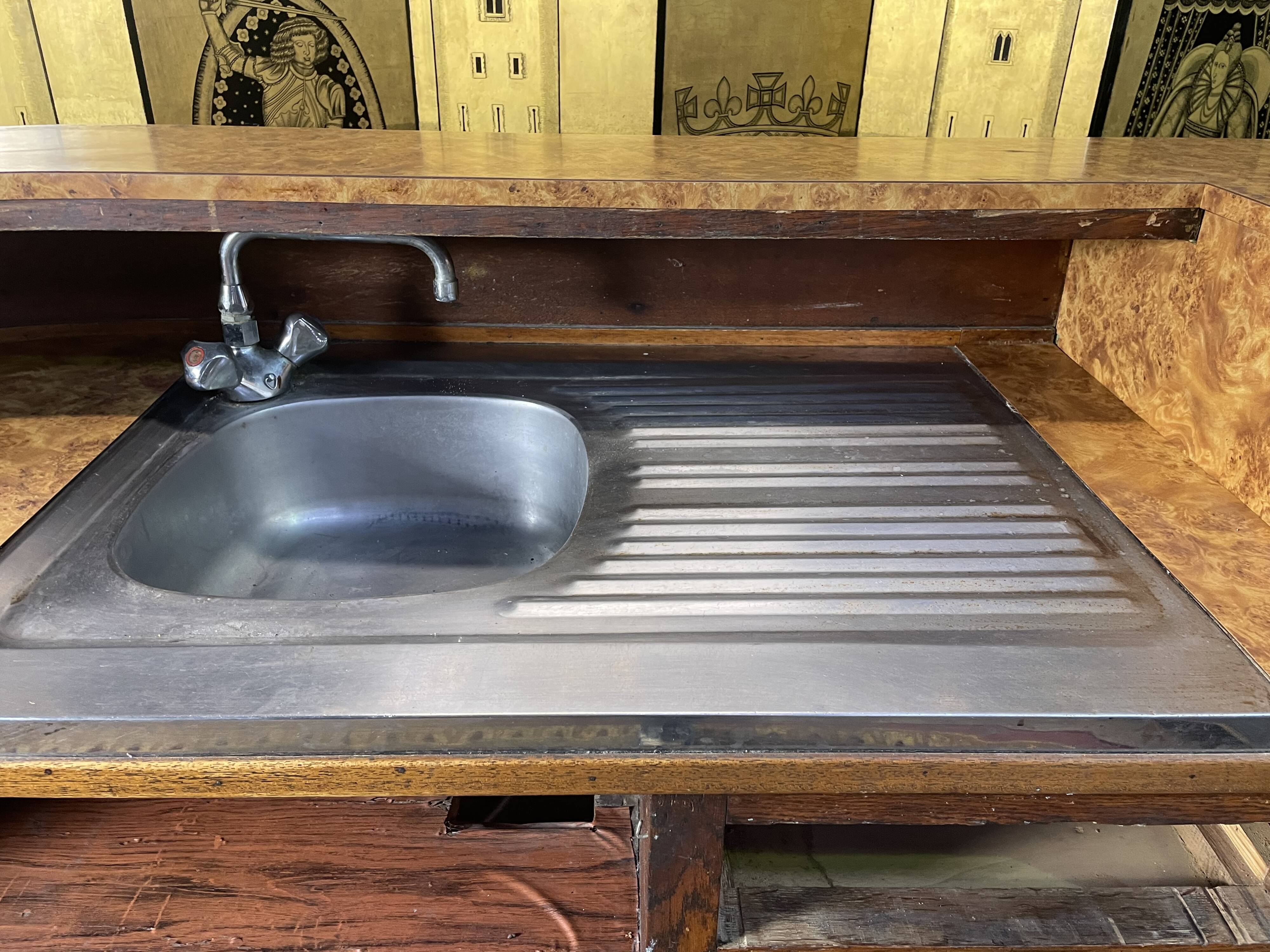 Oak bar counter 1960