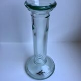 Candle holder design in bubbled glass made of vintage craftsmanship