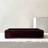 Bordeaux ceramic enamelled vide poche by Dutch artist A. Reuver, numbered.