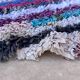 Moroccan carpet boucherouite colored - 94 x 202 cm