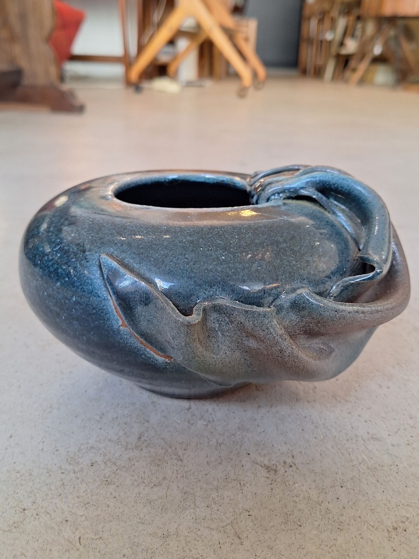 Glazed ceramic vase by Nadia and Alain Pinel