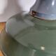 Industrial pendant lamp in blue and green email.