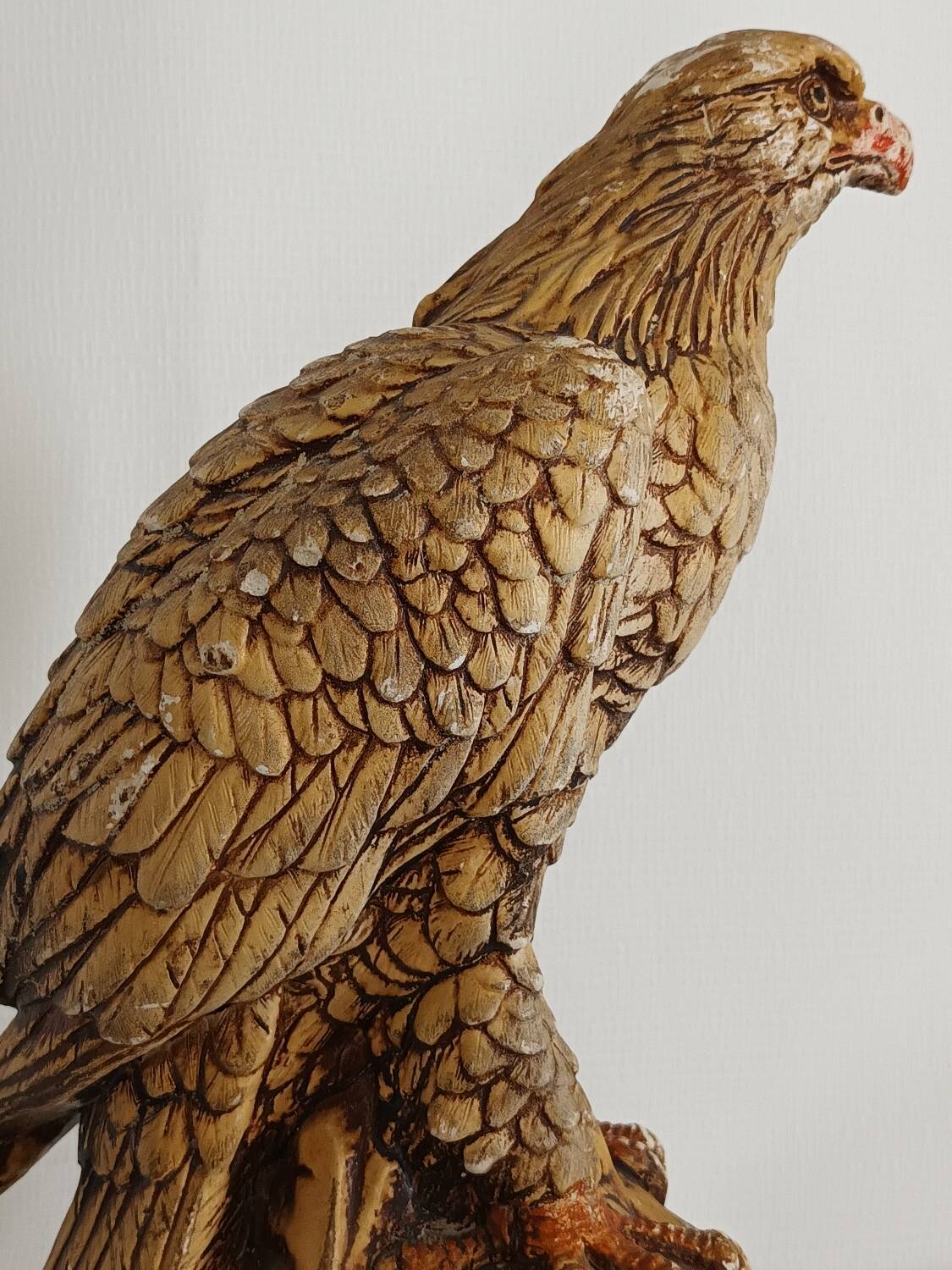 Vintage plaster eagle statue