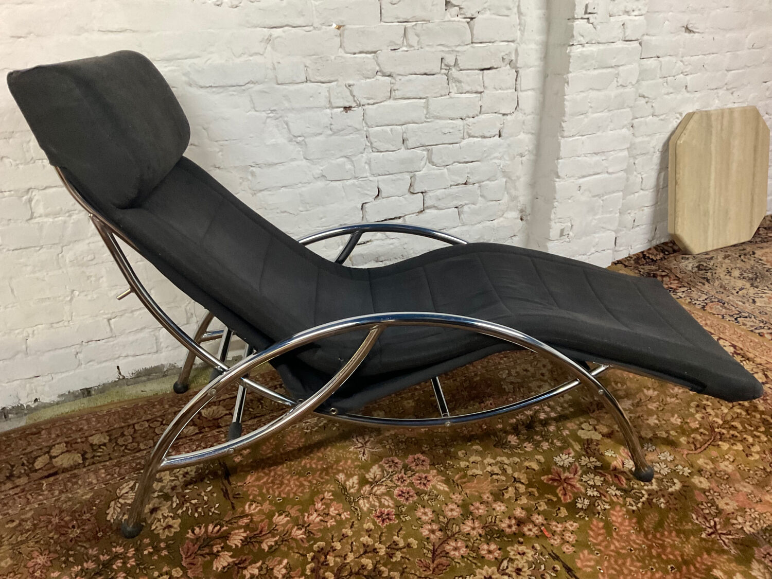 Fauteuil lounge à bascule dès années 70-80