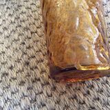 Series of 6 amber glasses