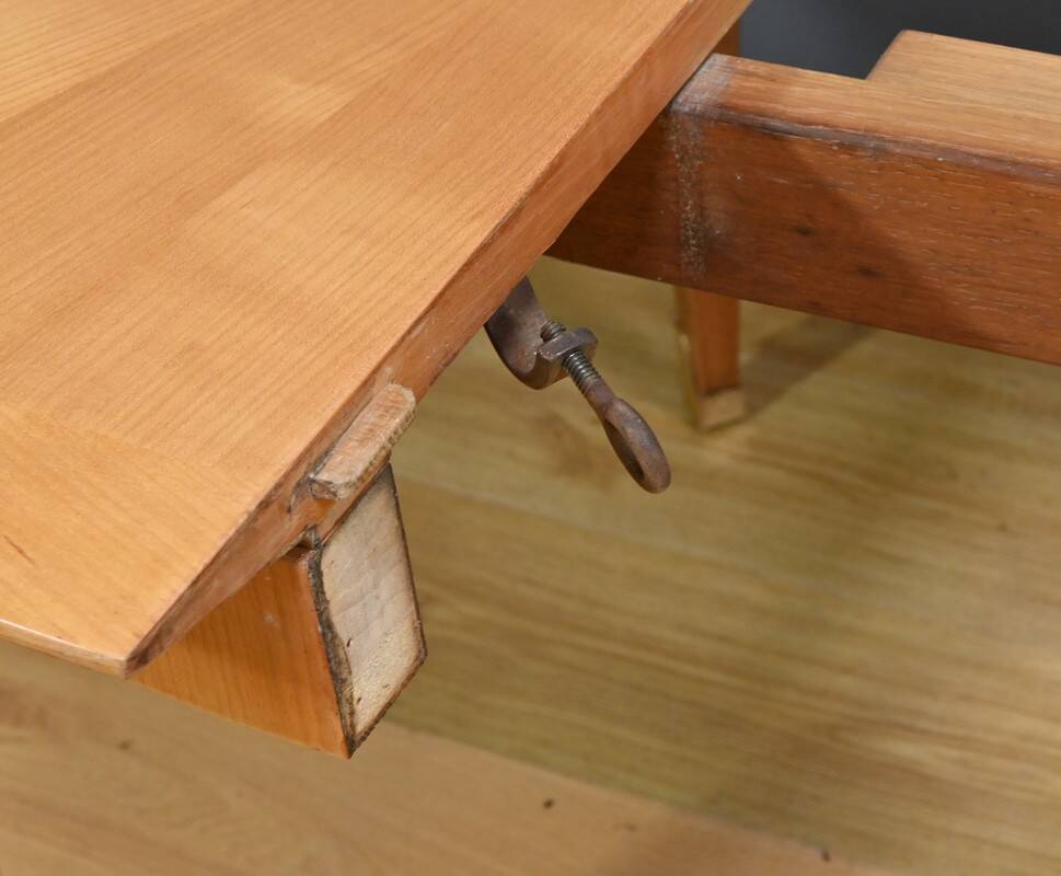 Table for 4 to 10 people in cherry wood – 1950