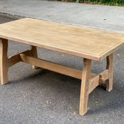 Monastery dining table stripped in oak 170cm 1950s