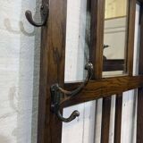 Porte-manteau et porte-parapluie anglais en chêne début XXème