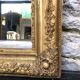 Louis-Philippe mirror 19th century, gold with gold leaf, mercury ice 102x77.5cm