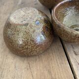 Salad bowl, 6 ramekins signed F. Baudat