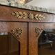 Showcase library in Neoclassical style, 1930, walnut burl and bronze.
