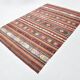 Small Size Pastel Kilim Rug, Vintage Kilim Boho Style Rug, 169x257 Cm