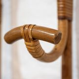 bamboo wall coat rack