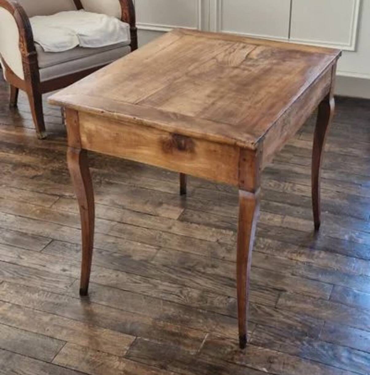 Old solid wood table