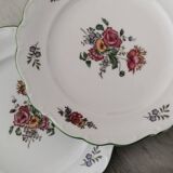 Service gâteau dessert plat et assiettes euro porcelaine modèle vieux colmar