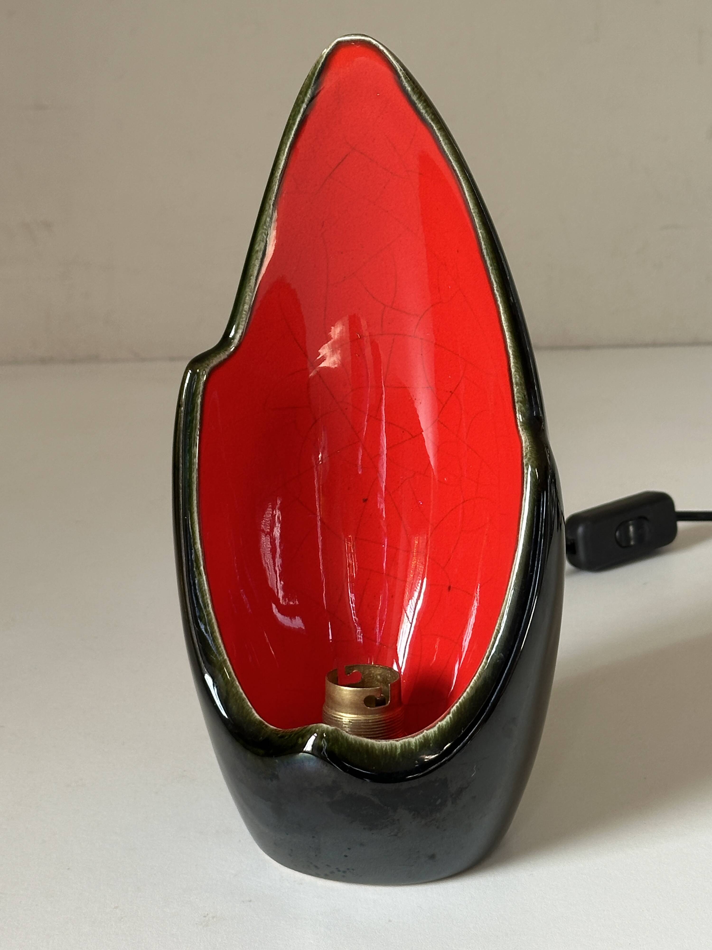 Vintage design ceramic lamp from the 60s