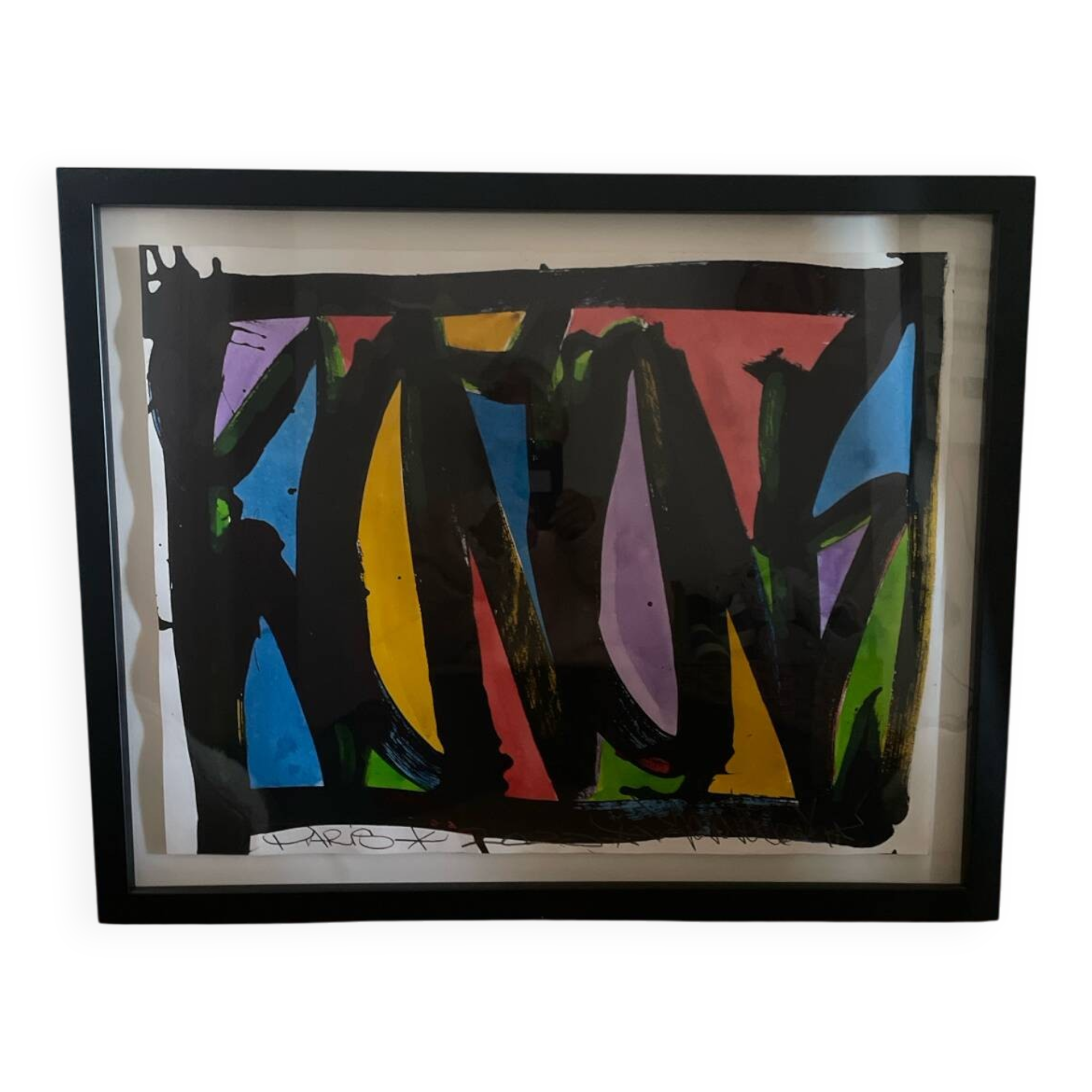 Contemporary painting by joneone, signed