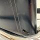Lot 8 chaises tubulaire style MG5 Grassi en cuir noir vintage 1980
