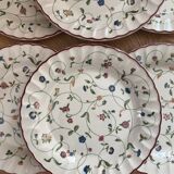 6 flat plates Oakwood Staffordshire Tableware