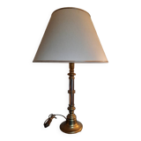Vintage chrome and brass lamp from the 70s