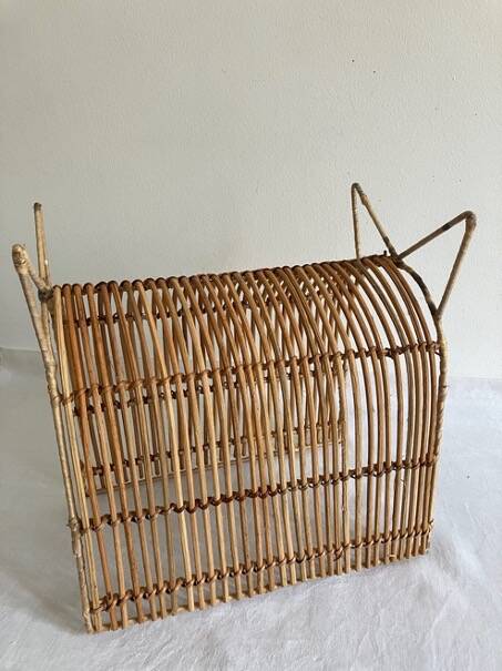 Magazine rack, rattan