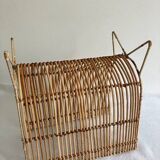 Magazine rack, rattan