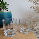Set of two water glasses or whisky
