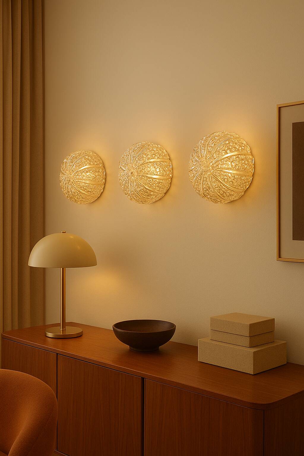Bubble wall lights by Helena Tynell for G. Limburg 1970s