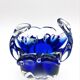 Vase Josef Hospodka Chribska Bohemia Cobalt Blue Glass 1960