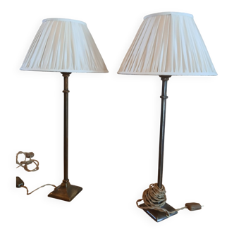 Pair of 20th century lamps