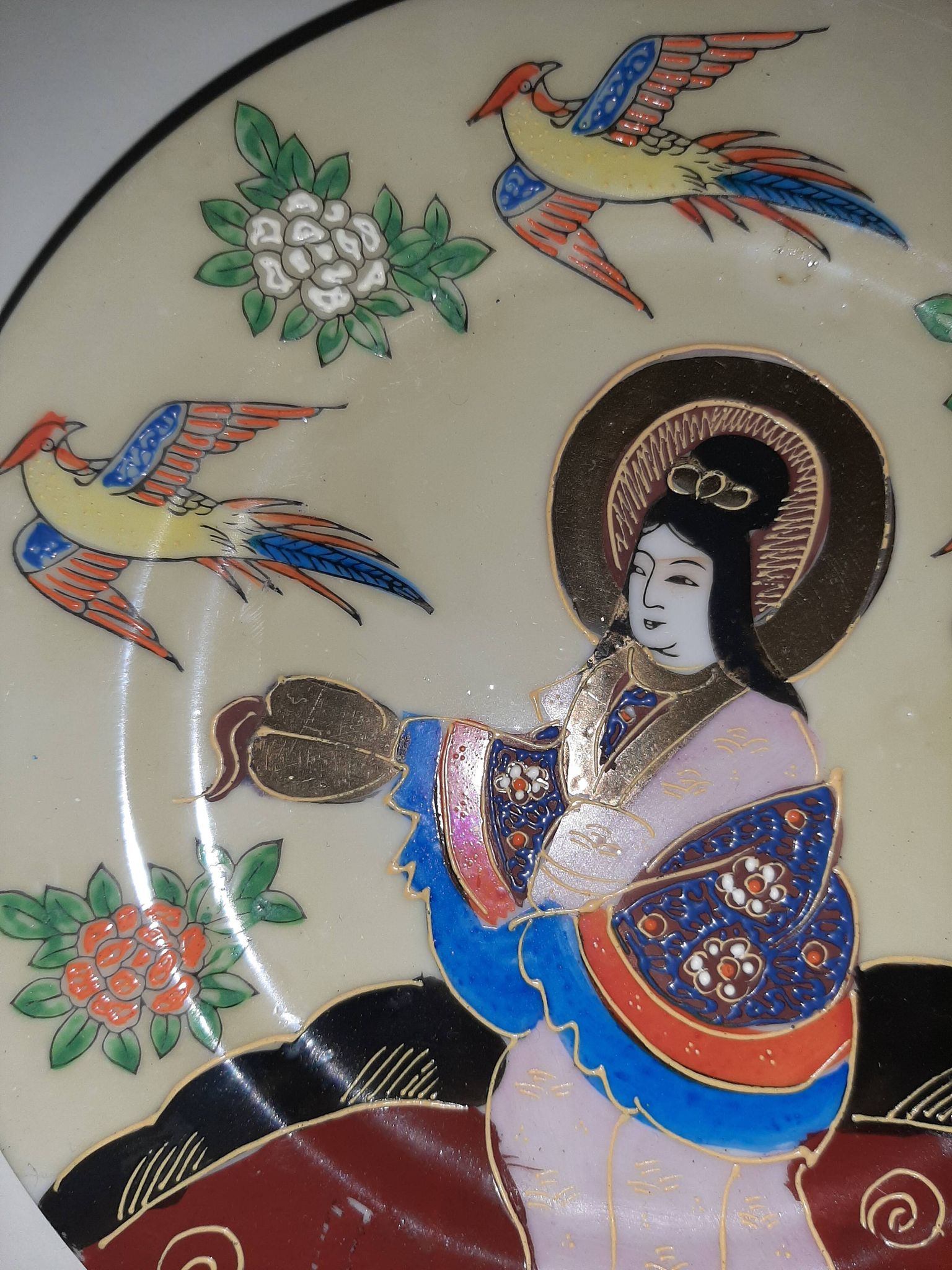 Assiette japonaise Satsuma vintage