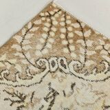 All-Over Floral Pattern Beige Brown Turkish Rug, 166x285Cm