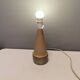 Handmade Beautiful partially glazed table lamp from Danish Søholm Ceramics, 1970s.