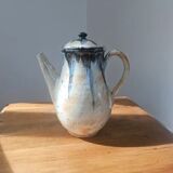 Glazed stoneware coffee pot - Biron art pottery - Vintage ceramics