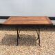 old bistro table foot cast oak plateau