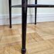 Bar stool in steel and braided wicker, design of the 50s, 92 cm