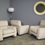 Missoni armchairs, 1970s, set of 3