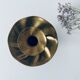 Antique golden brass candle holder