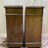 Pair of bedside tables from the Louis Philippe period in walnut.