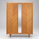 Wardrobe with 2 doors and mirror on the front, 1960, France