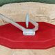 1950s wall hook in cast aluminum and wood