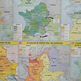 MDI school map "The territorial formation of France"