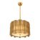 Contemporary Modern Italian Fumè “Tropical” Murano Glass Gold Chandelier
