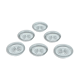 Six crystal coasters Baccarat