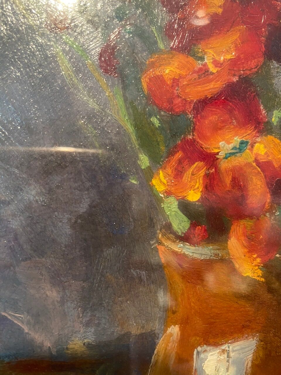 Old painting, still life with cloves by Abel Gay (1877-1961)