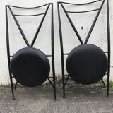 Folding chairs of the designer Hiroyuki Yamakado