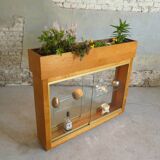 illuminated planter display case from the 1950s