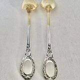 Emile puiforcat - solid silver and vermeil salad cutlery