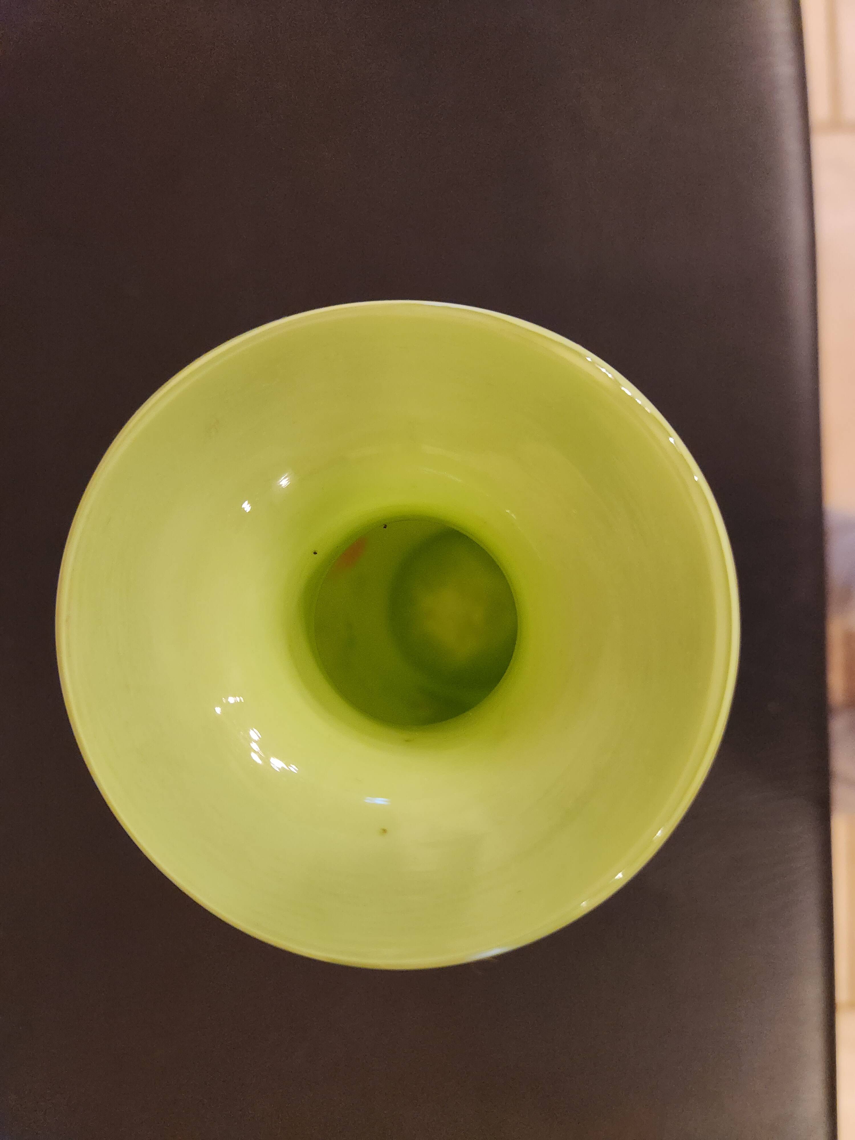 Murano-inspired hand-blown glass vase