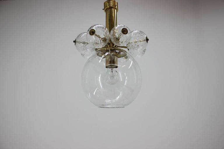 Set of four Midcentury Chandeliers Kamenicky Senov, 1970s